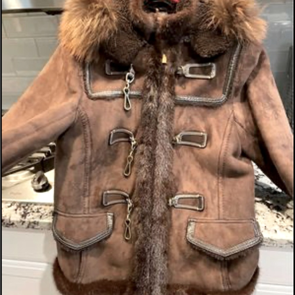 Gorgeous Coach Suede and Shearling women’s jacket.